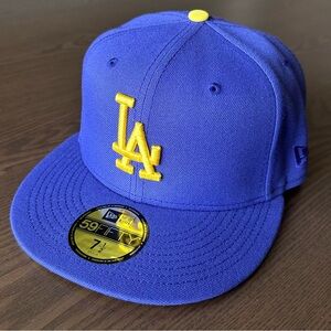 Exclusive New Era 59Fifty Los Angeles Dodger 2020 World Series Patch Hat 7 1/2